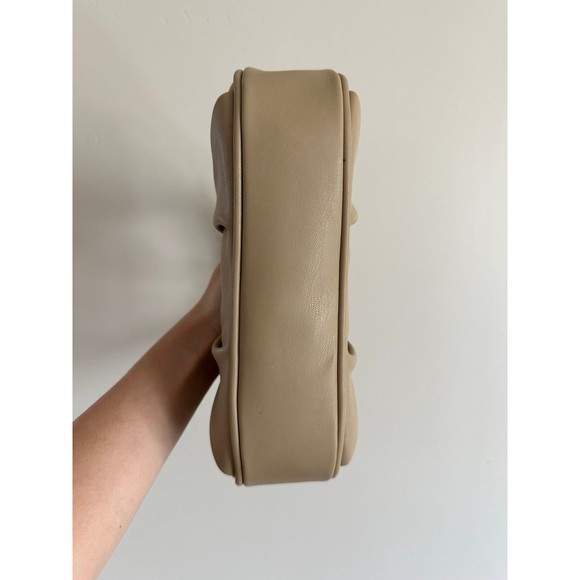 Tan Khaki Scrunchie Shoulder Bag - Picture 3 of 7